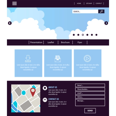 ホームページのサンプル制作